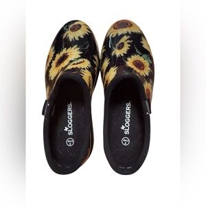 Sloggers Sunflower Garden Clogs Women’s Size 8 | Waterproof Slip-On Shoes